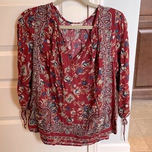 Lucky Brand flowy boho top